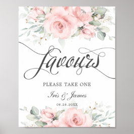 Weiche Blütengrün Gastgeschenke Hochzeiten Zeichen Poster