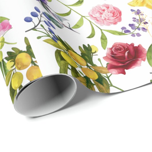 weiche Blütenunterlage Geschenkpapier (Rolleneckpunkt)