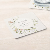 Weiche Blütenweide Wasserfarben Blumenzwiebeln Rechteckiger Pappuntersetzer (angewinkelt)