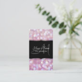 Weiche Bokeh Glitzer-Glitzern Visitenkarte (Stehend Vorderseite)