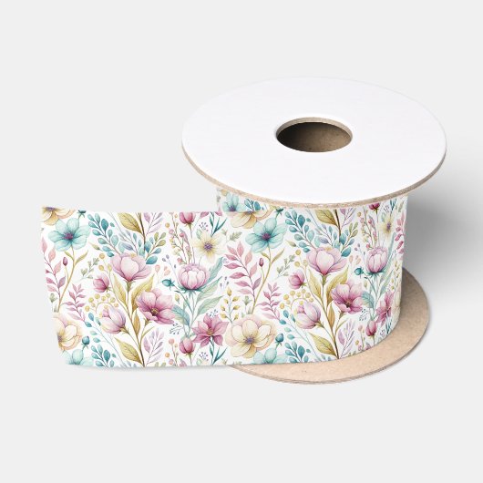 Weiche botanische Osterblumengestaltung Satinband (Spule)