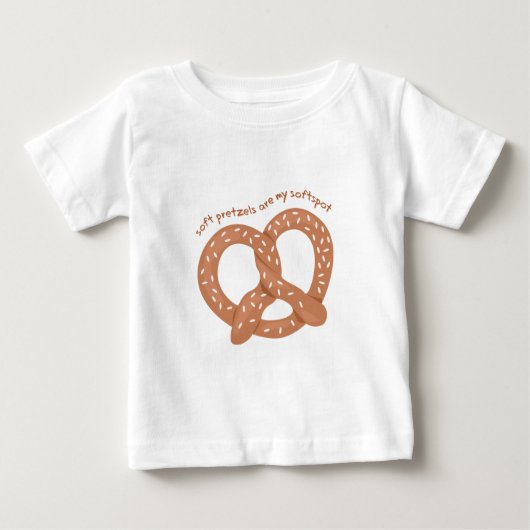 Weiche Brezeln Baby T-shirt (Vorderseite)
