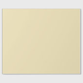 Weiche Butter Gelb #F6E7B8 Wrapper Paper Geschenkpapier (Flach)