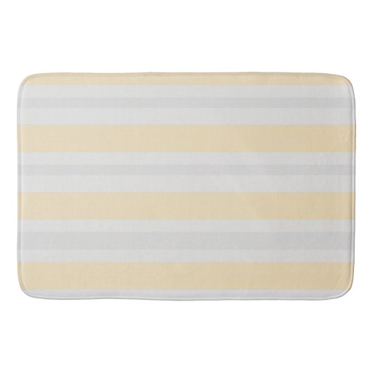 Weiche Butter Nordic Stripe Badematte (Vorderseite)