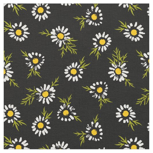 Weiche Daisy-Muster Stoff (Nahaufnahme)