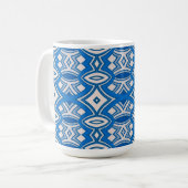 Weiche Diamant- und Oval-Symmetrie Kaffeetasse (Vorderseite Links)