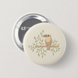 Weiche Dschungel Frösche & Vögel Button