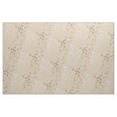 Weiche Ecru und GoldGlitzer-Stadt-Punkte Stoff (Yard (91,4 cm))