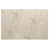 Weiche Ecru und GoldGlitzer-Stadt-Punkte Stoff (Fat Quarter (45,7 x 55,9 cm))