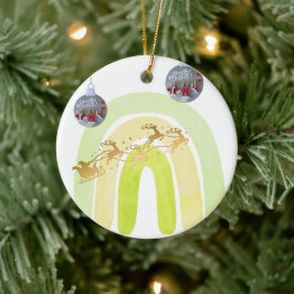 Weiche einfache lustige süße Weihnachtsglocke Keramik Ornament