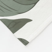 Weiche Eleganz: Weich rosa Blumenstrauß Fleecedecke (Ecke)