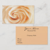 Weiche Elfenbein-Rose Visitenkarte (Vorne/Hinten)