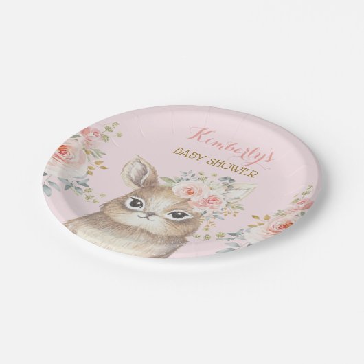 Weiche erröten pappteller (Schrägansicht)