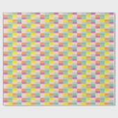 Weiche Farb-Schachbrettmuster Geschenkpapier (Flach)