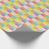 Weiche Farb-Schachbrettmuster Geschenkpapier (Ecke)