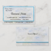 weiche Farbe der Visitenkarte mit blauer Grenze (Vorne/Hinten)