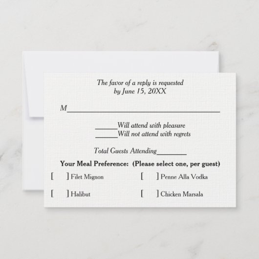 Weiche Farbe und weiche Farbe des grünen Wassers RSVP Karte (Rückseite)