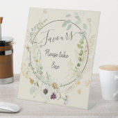 Weiche Farbe Wilde Blumen Sockel Schild (In Situ)