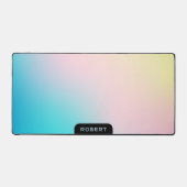 Weiche Farben Farbverlauf irisierender Hintergrund Schreibtischunterlage (Vorderseite)