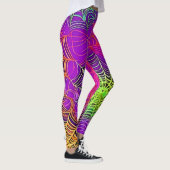 Weiche Farben: Spiderweb Art Leggings (Rechts)