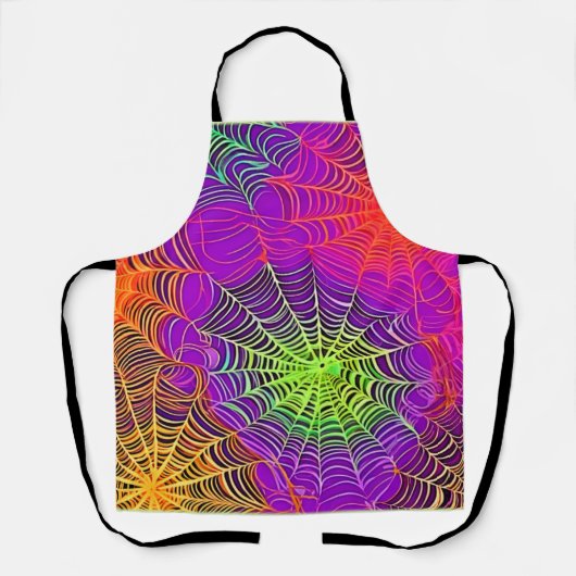 Weiche Farben: Spiderweb Art Schürze (Vorderseite)