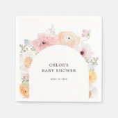 Weiche, farbenfrohe Pastelle Serviette (Vorderseite)