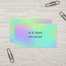 Weiche, farbenfrohe Visitenkarten Visitenkarte
