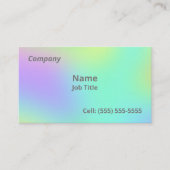 Weiche, farbenfrohe Visitenkarten Visitenkarte (Vorderseite)