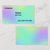 Weiche, farbenfrohe Visitenkarten Visitenkarte (Vorne/Hinten)