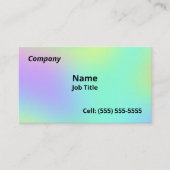 Weiche, farbenfrohe Visitenkarten Visitenkarte (Vorderseite)