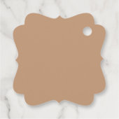 Weiche farbige Rose Hochzeit Geschenkanhänger (Rückseite)