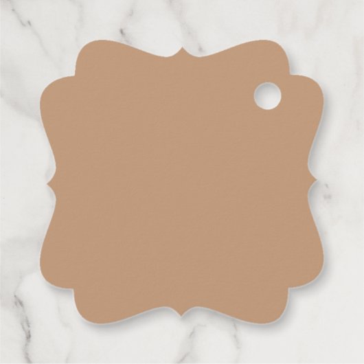 Weiche farbige Rose Hochzeit Geschenkanhänger (Rückseite)