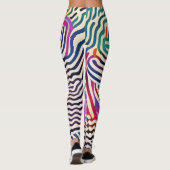 Weiche Farblinien Leggings (Rückseite)