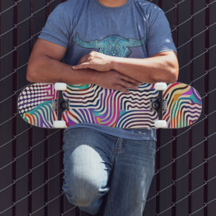 Weiche Farblinien Skateboard