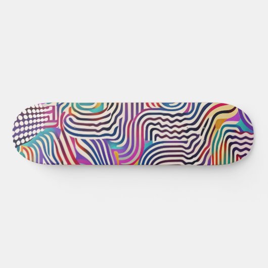 Weiche Farblinien Skateboard (Horizontal)