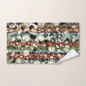 Weiche Farbtextur mit einem Ton aus Grauglas Badhandtuch Set (Handtuch)