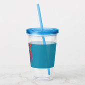 Weiche Farbtöne Lion personalisiert Acryltrinkbecher (Links)