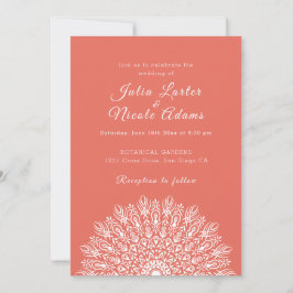 Weiche Feder Trocken Pampas Gras Mandala Hochzeit Einladung