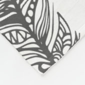 Weiche Federn Doodle Fleecedecke (Ecke)