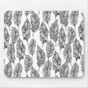Weiche Federn Doodle Mousepad