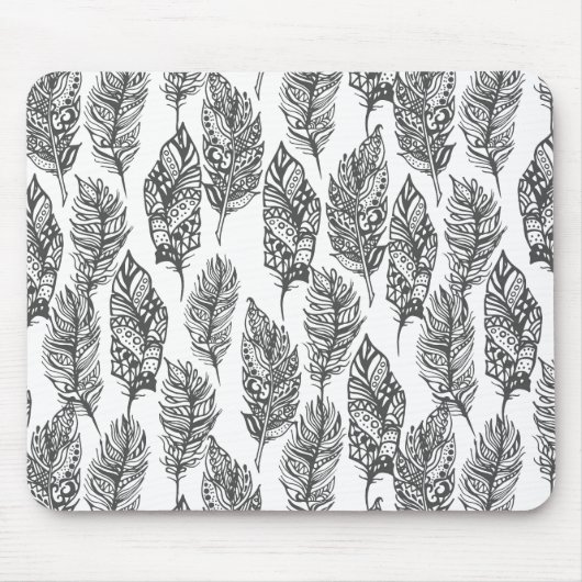 Weiche Federn Doodle Mousepad (Vorne)
