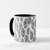 Weiche Federn Doodle Tasse (Vorderseite Links)