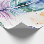 Weiche Federn: Watercolor Wonder Geschenkpapier (Ecke)