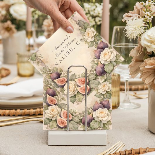 Weiche Feigen-Botanische Brautparty Serviette