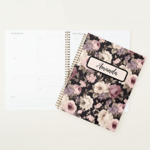 Weiche feminine Blumenmuster winzige Blume Planer