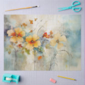 WEICHE FLORALDEKOUPATION SEIDENPAPIER (Basteln)