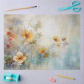 WEICHE FLORALDEKOUPATION SEIDENPAPIER (Basteln)