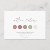 Weiche Florale Kleidung Farben Hochzeitskarte Einladung (Vorderseite)