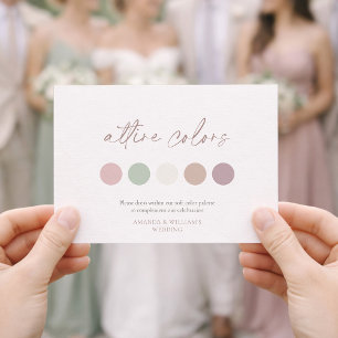 Weiche Florale Kleidung Farben Hochzeitskarte Einladung