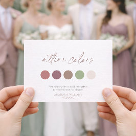 Weiche Florale Kleidung Farben Hochzeitskarte Einladung